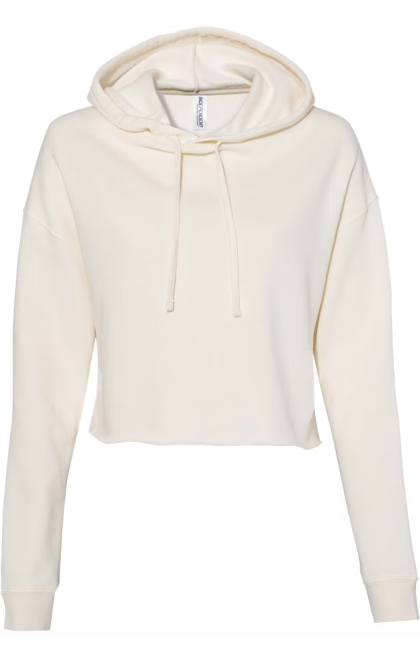 Independent Trading Women’s Lightweight Cropped Hoodie