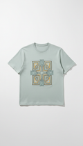 Embroidered Cotton T-Shirt with Custom Art