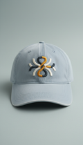 Embroidered Cotton Baseball Cap with Adjustable Strap