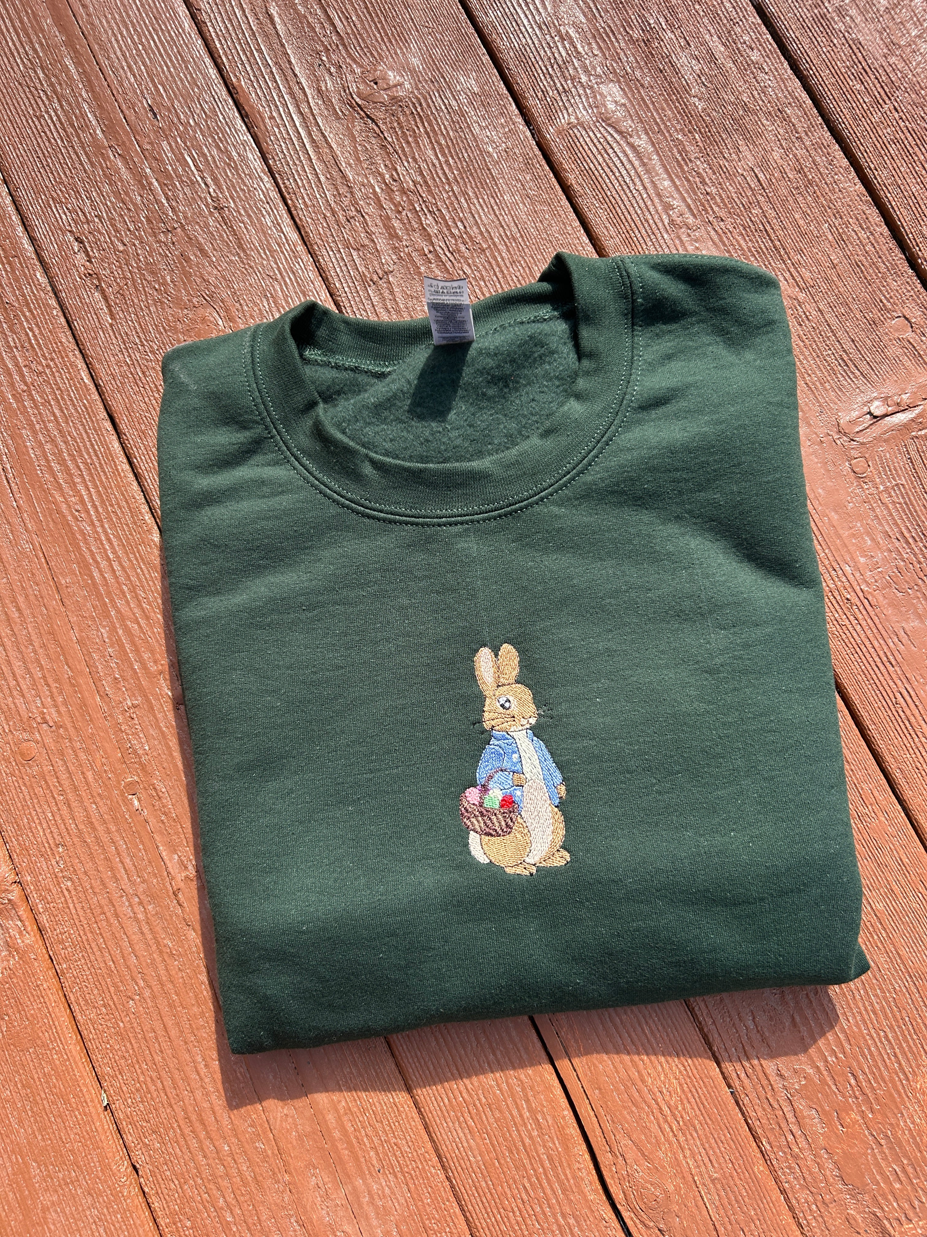 Peter Rabbit -Easter Egg Hunt Embroidered Crewneck