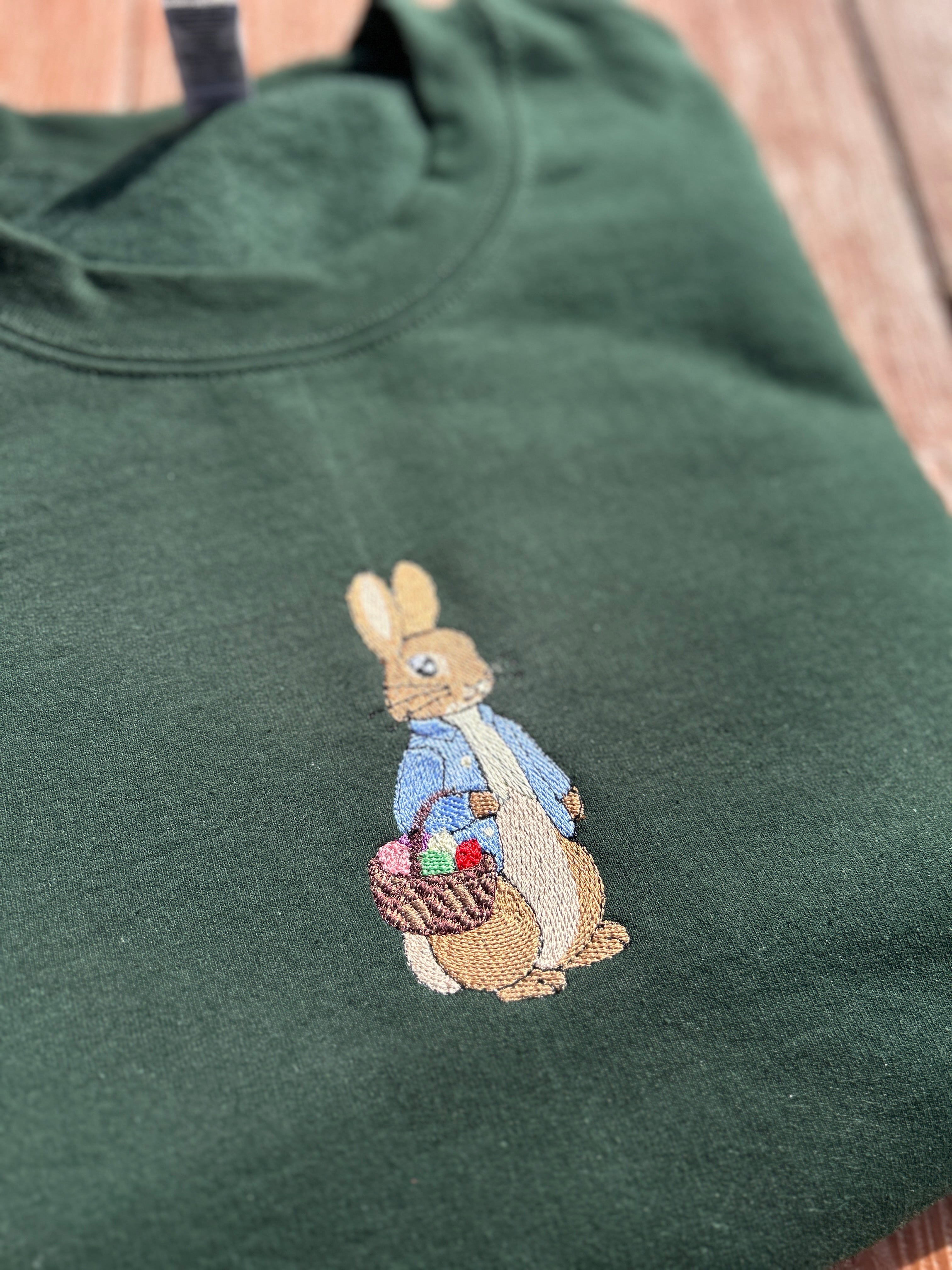 Peter Rabbit -Easter Egg Hunt Embroidered Crewneck