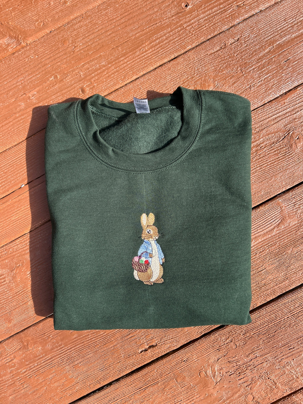 Peter Rabbit -Easter Egg Hunt Embroidered Crewneck