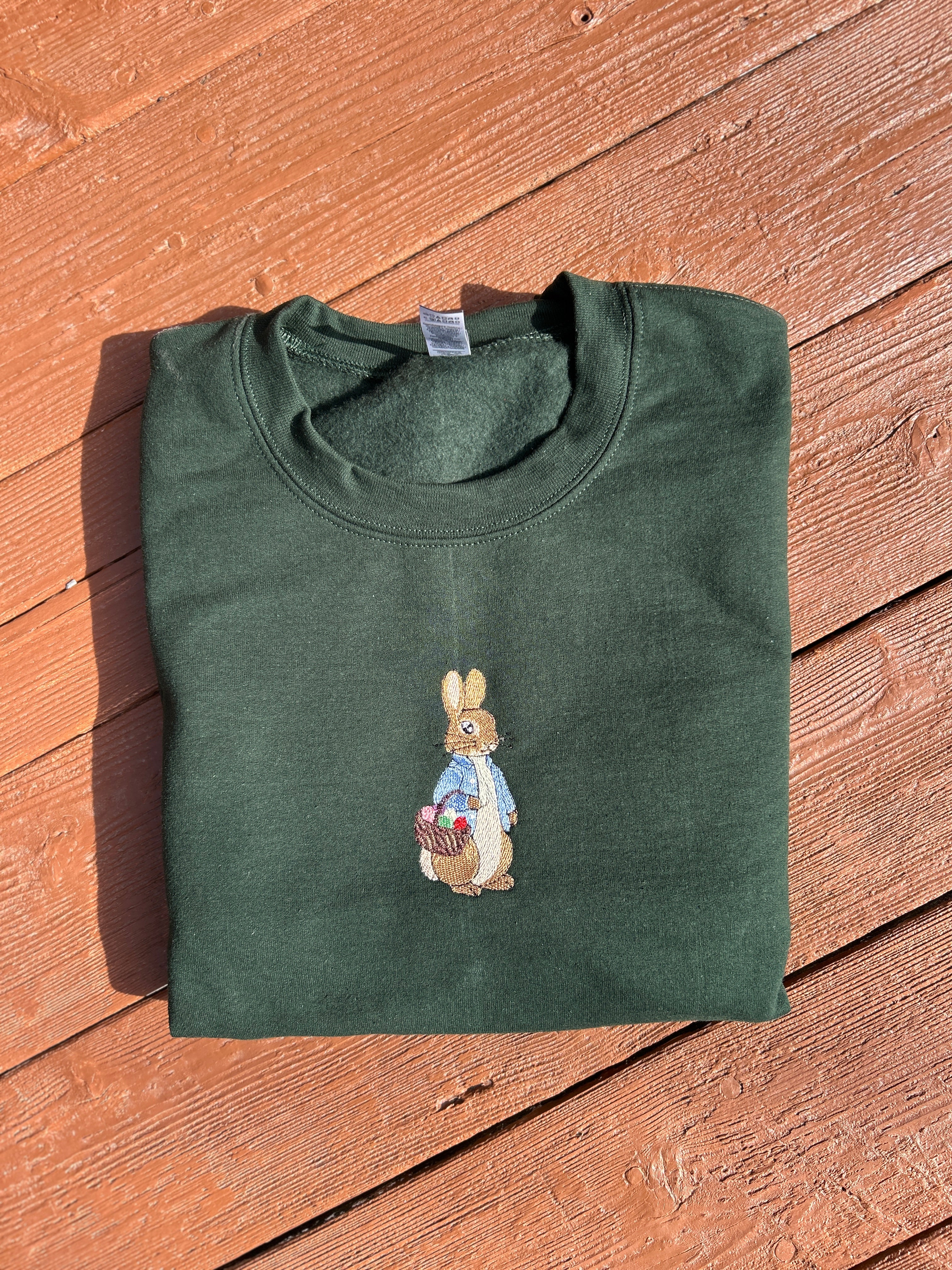 Peter Rabbit -Easter Egg Hunt Embroidered Crewneck