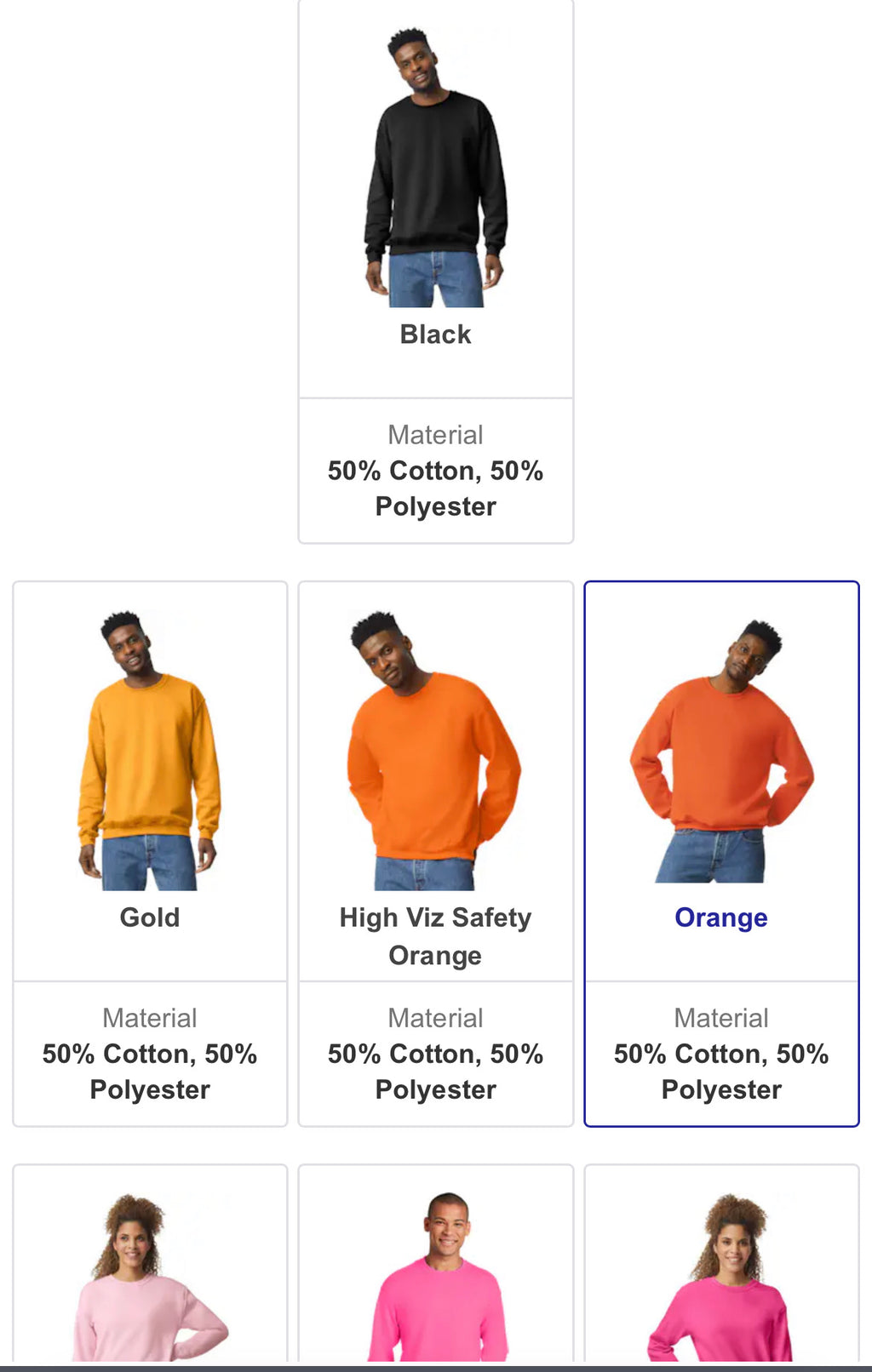 Gildan Heavy Blend Unisex Crewneck (G180)