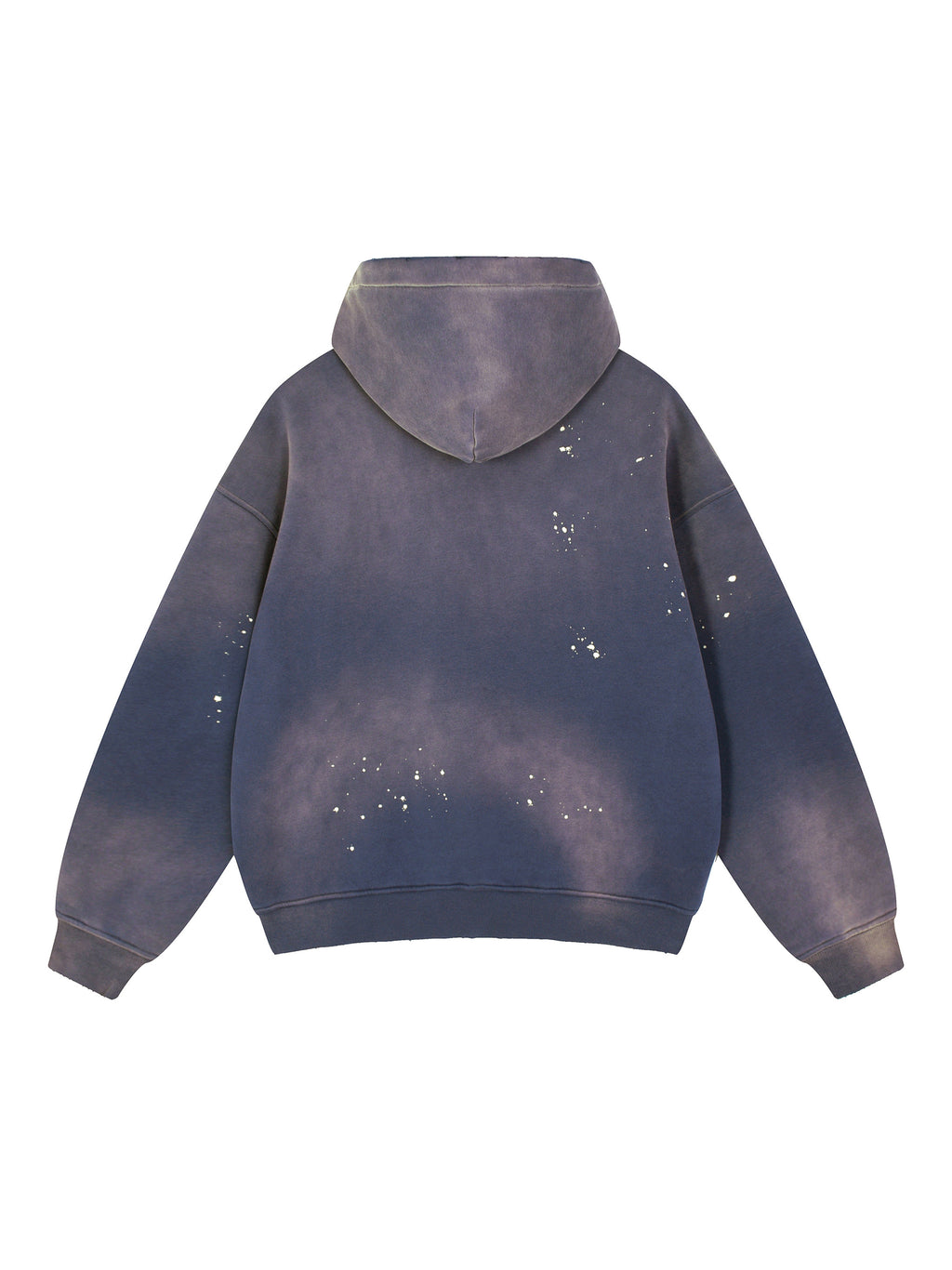 Vintage Washed Frayed Fleece Hoodie