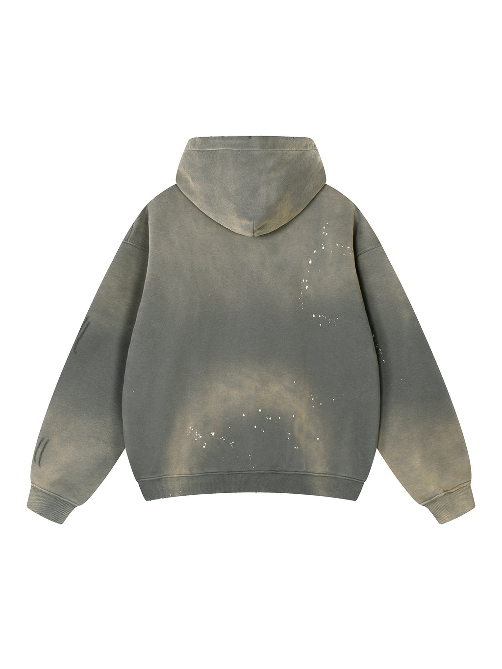 Vintage Washed Frayed Fleece Hoodie