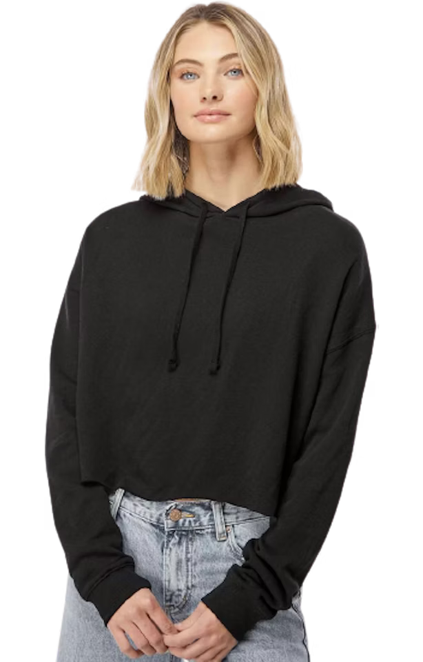 Independent Trading Women’s Lightweight Cropped Hoodie