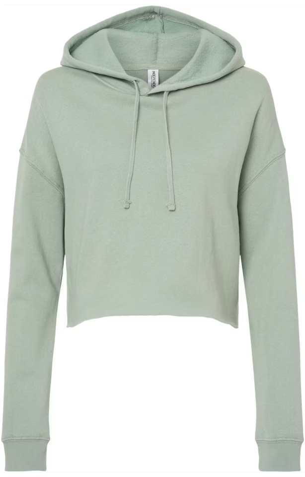 Independent Trading Women’s Lightweight Cropped Hoodie